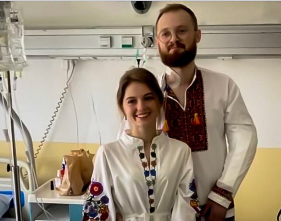 Wounded Ukrainian Defender marries in France
