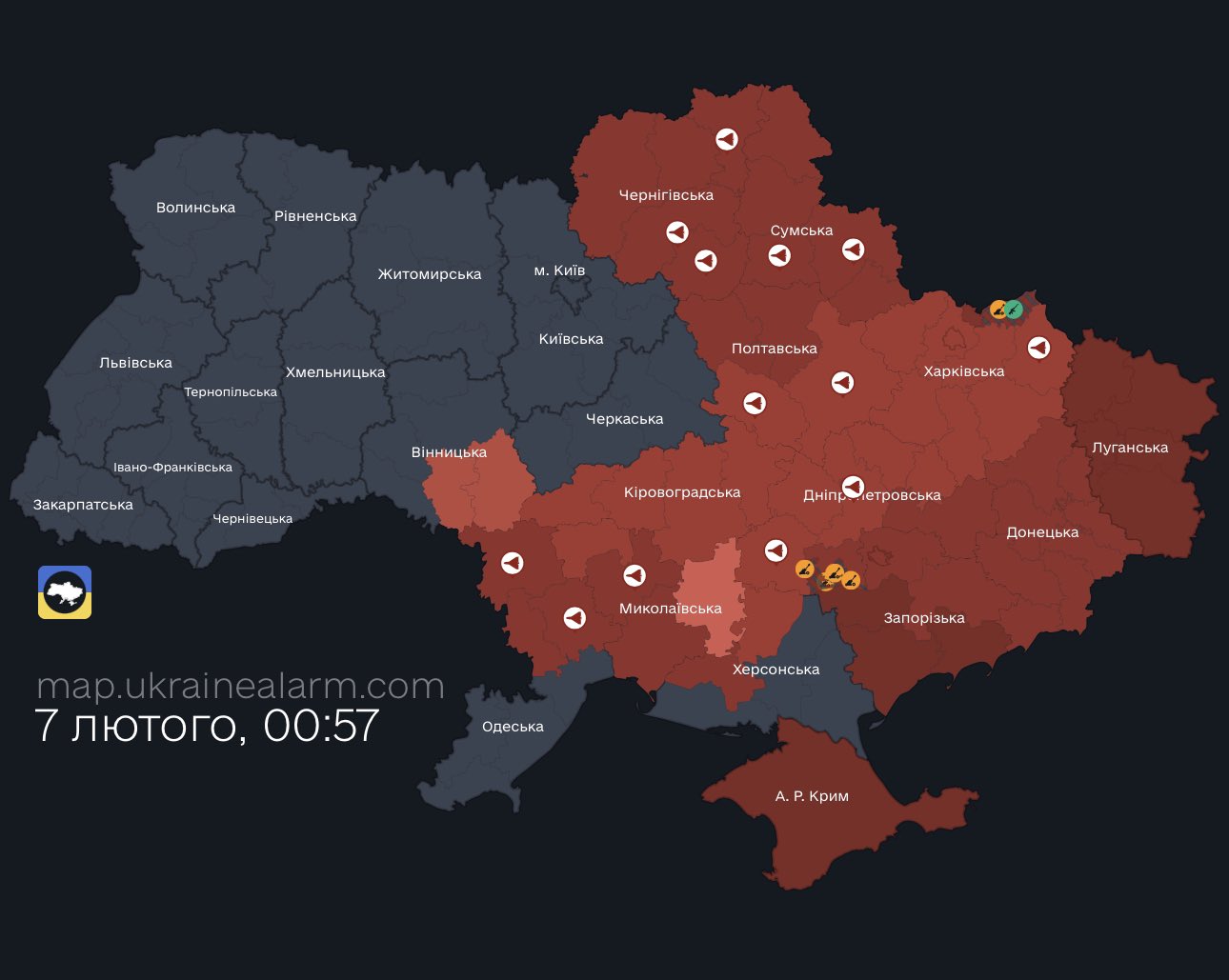 Ukraine attacked by many Russian Shahed kamikaze drones