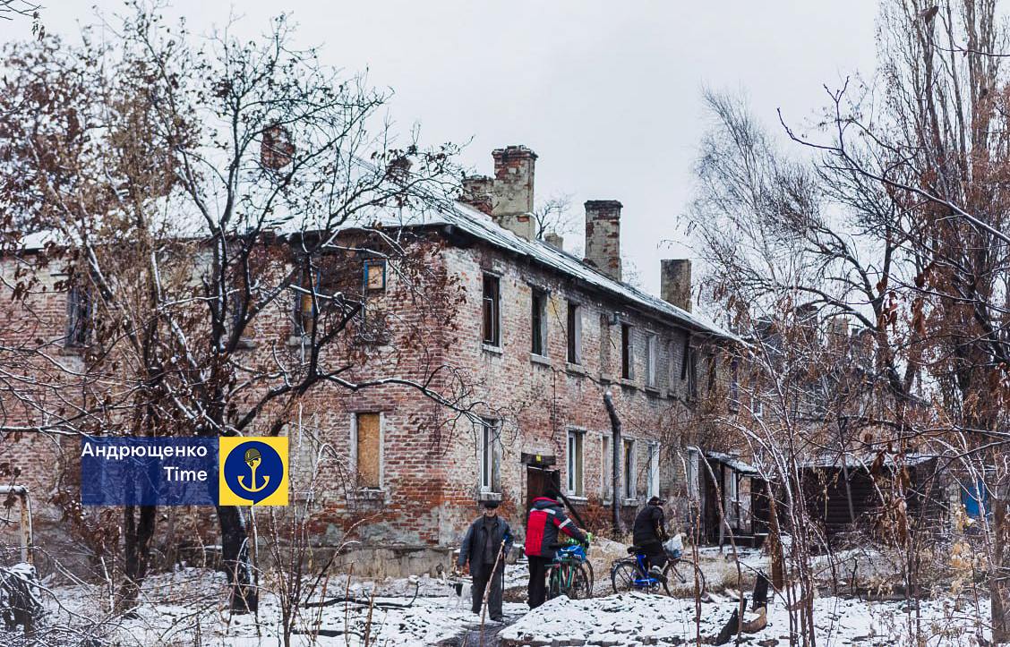 Ukrainian civilians in destroyed villages under Russian occupation