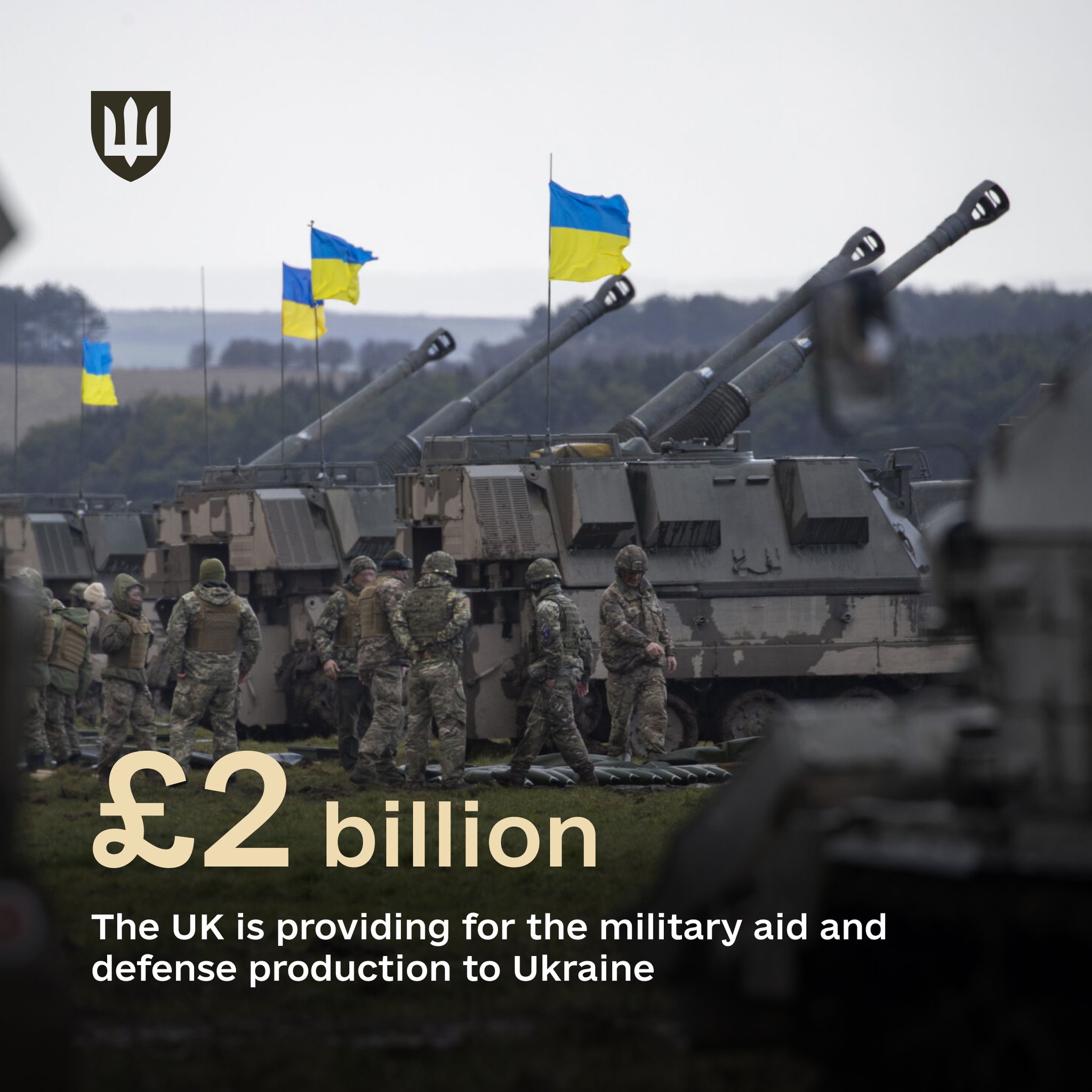 UK pledges £2bn military aid and defense production funding for Ukraine