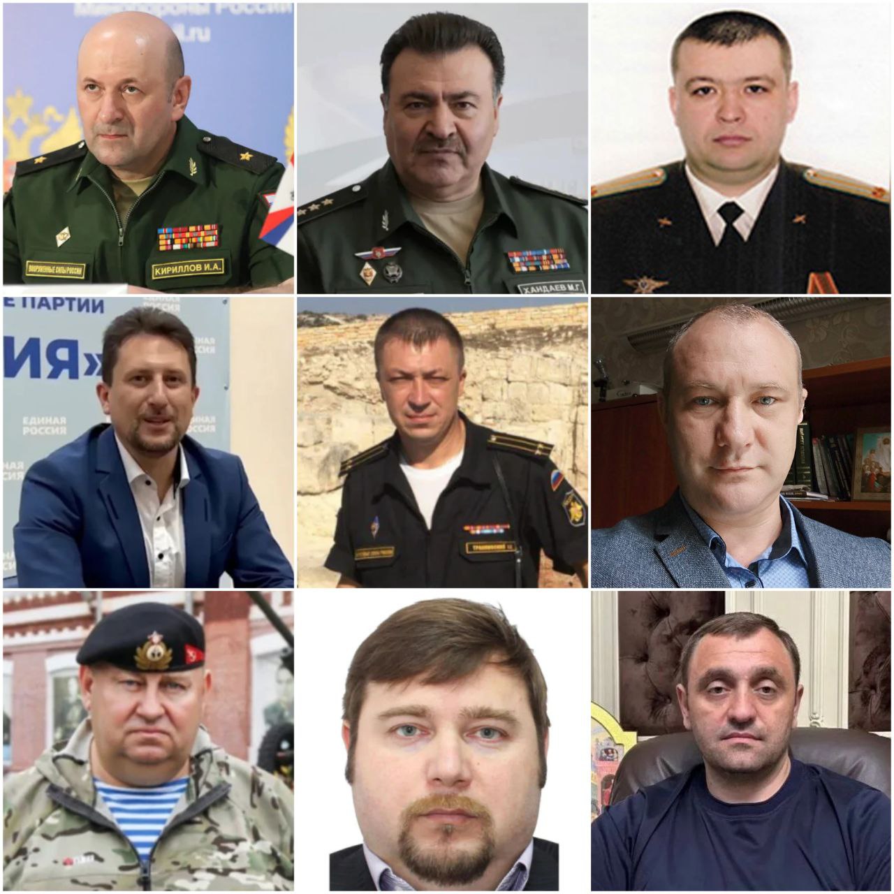 Assassinations of Russian military and officials