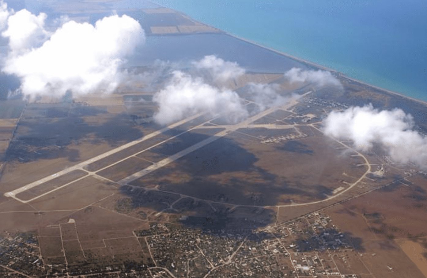 Ukraine strikes the occupied Saky airfield