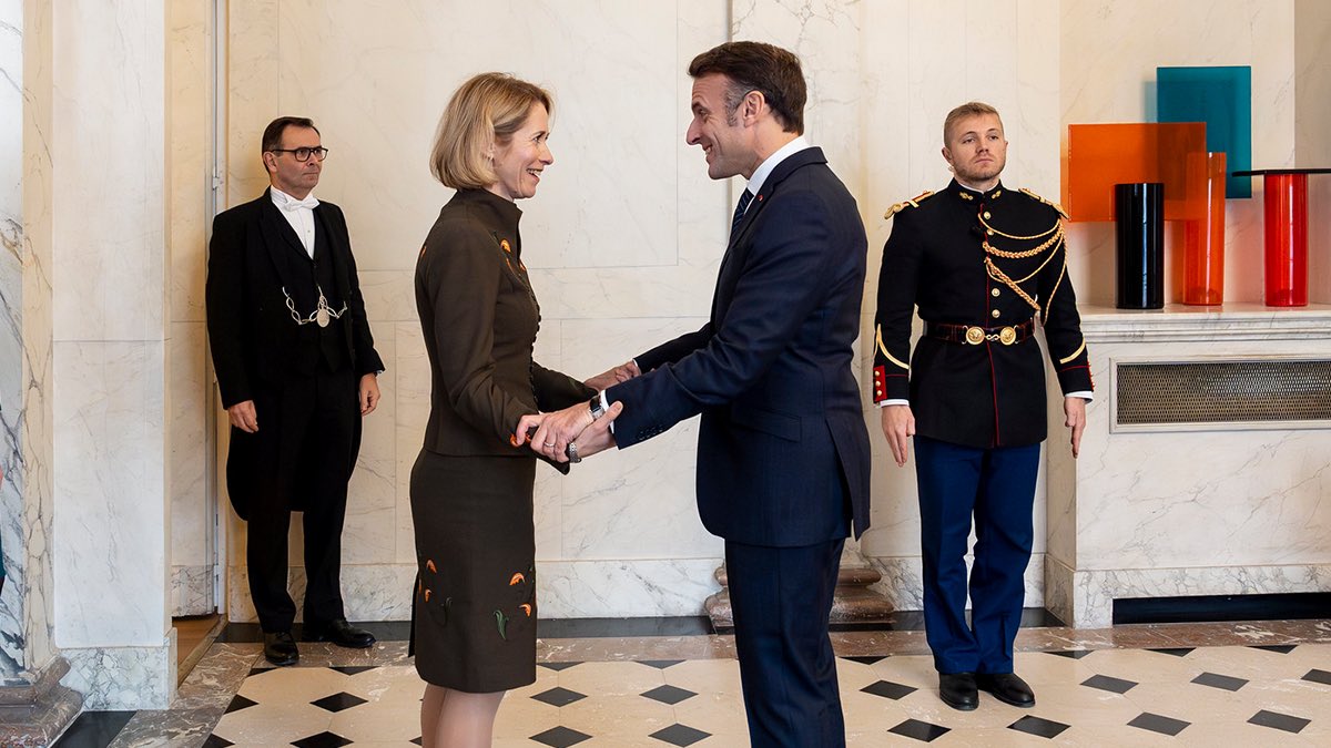 Kaja Kallas in Paris for EU defence and Ukraine aid