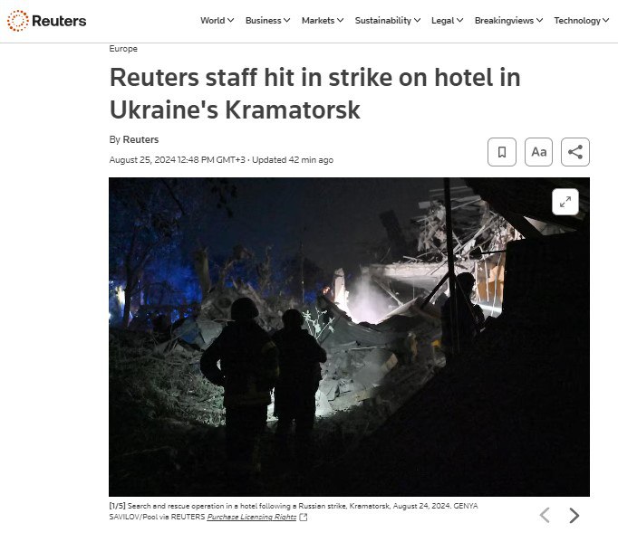 Russia shells Reuters journalists in Kramatorsk