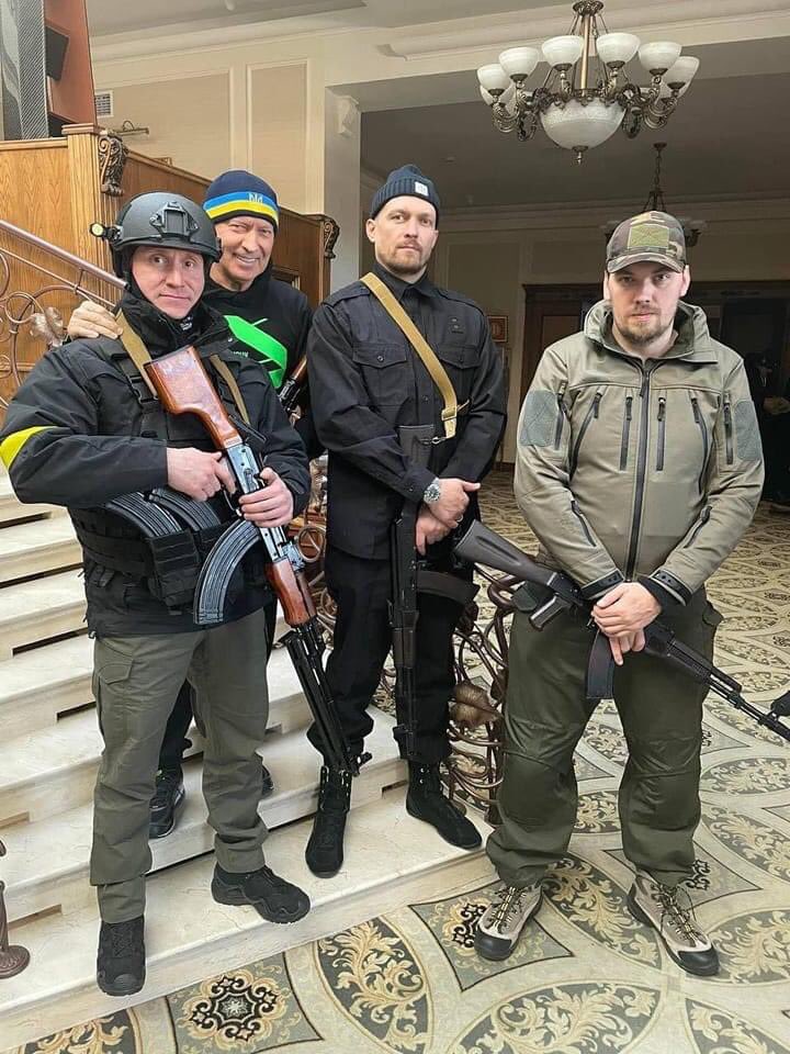 Usyk joins territorial defense against occupiers
