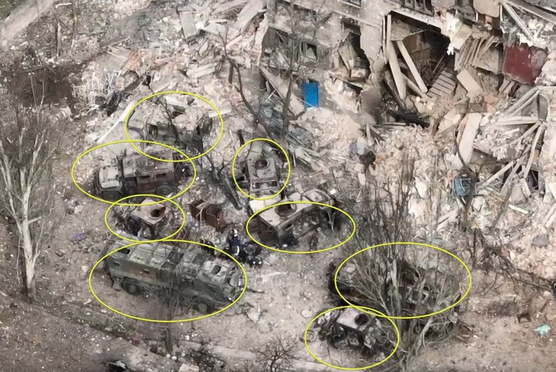 Mariupol as a huge cemetery of occupiers’ military hardware