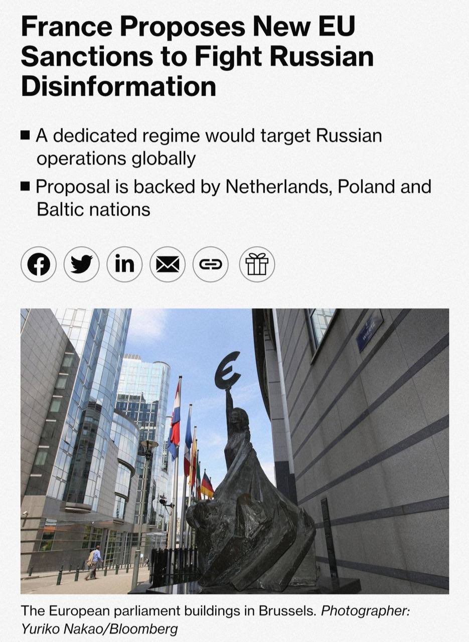 France proposes EU sanctions on Russian disinformation worldwide
