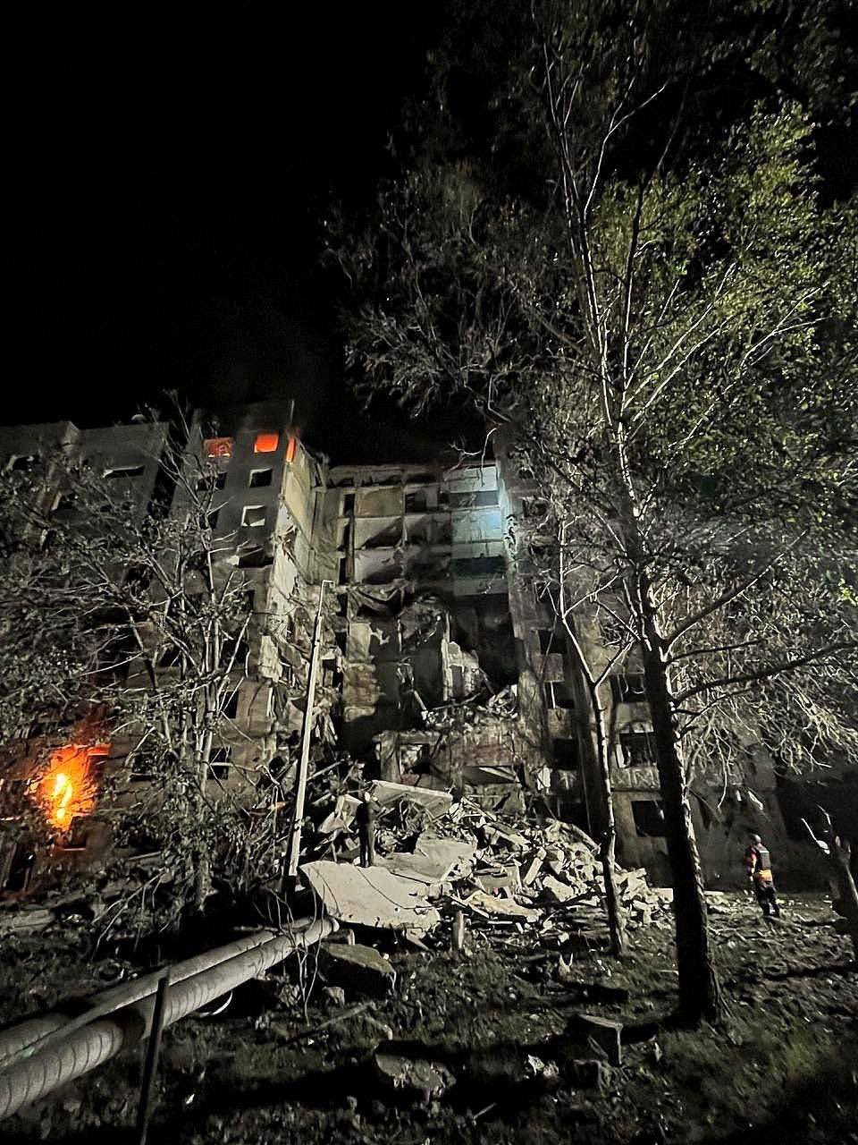 Russian strike hits residential building after Putin’s ceasefire claim