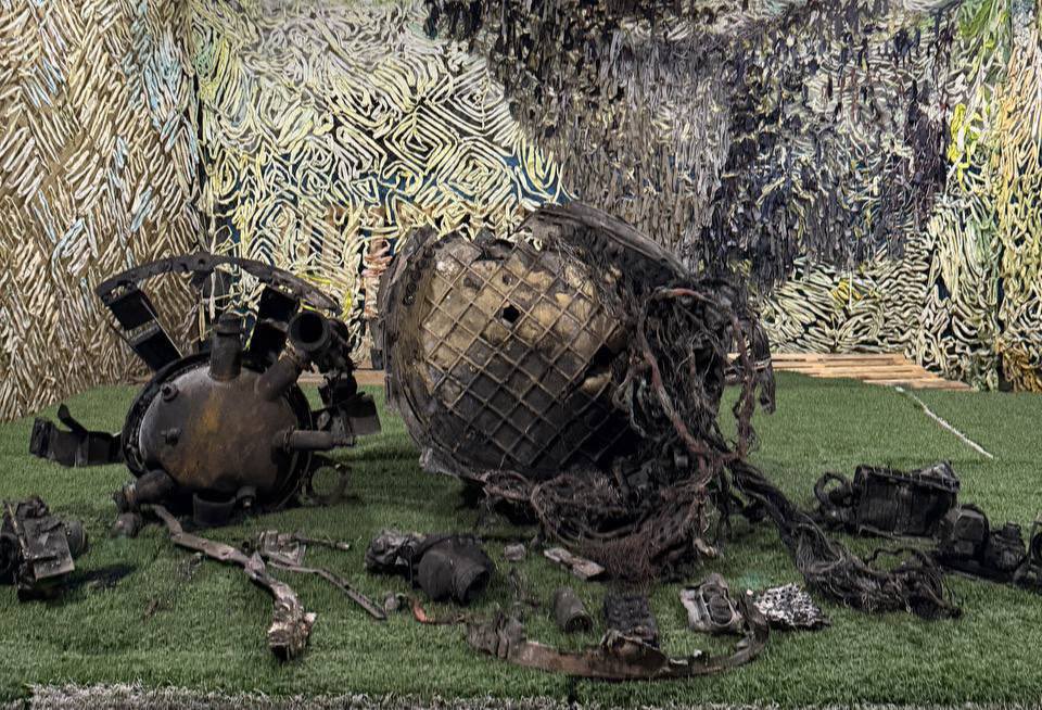 Wreckage of Russian Oreshnik missile used in Dnipro attack