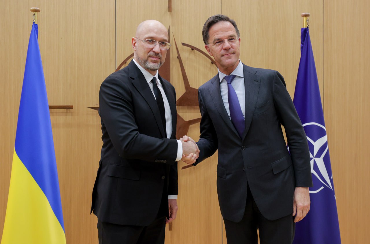 Ukraine’s PM Denys Shmyhal meets NATO Secretary General Mark Rutte in Brussels