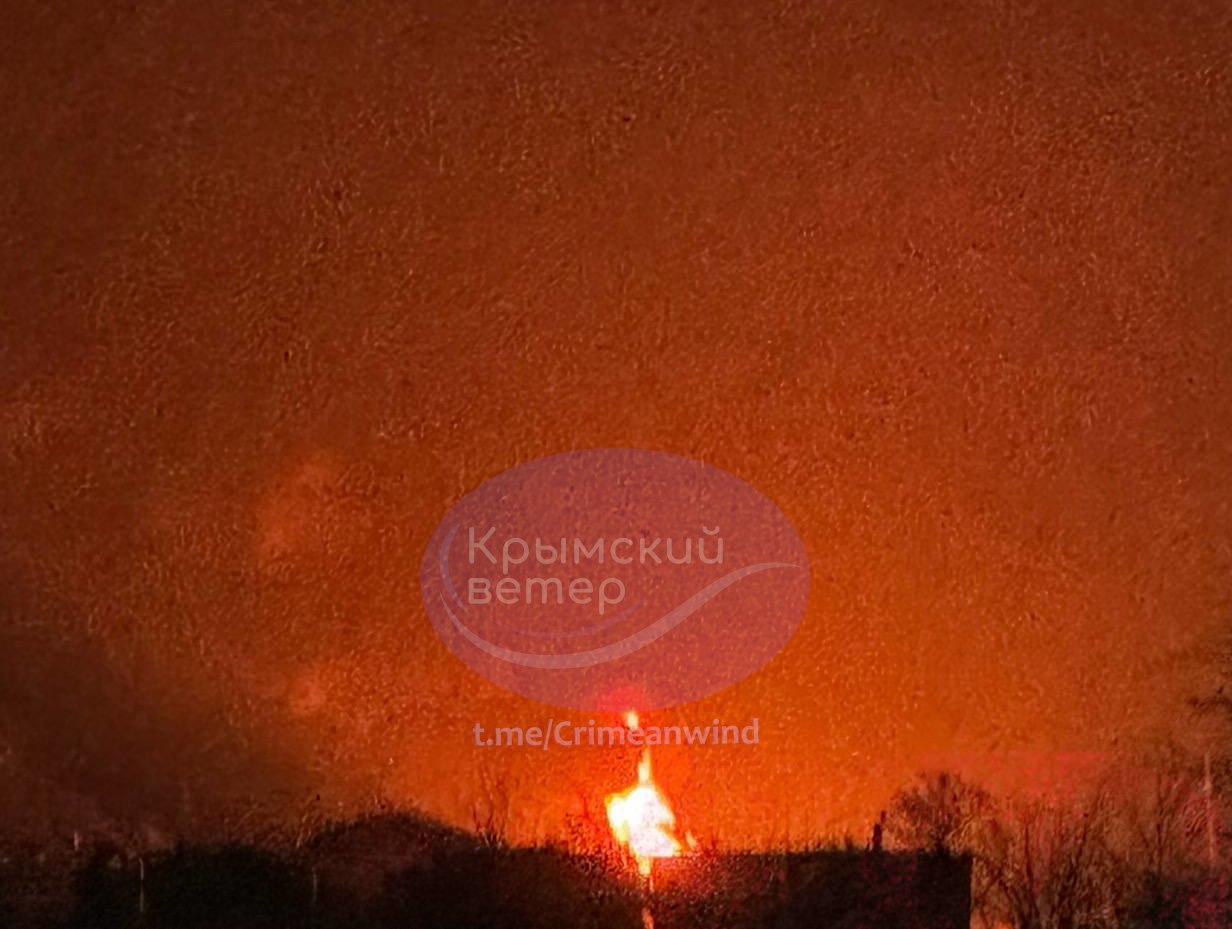 Fires at oil depots in occupied Crimea