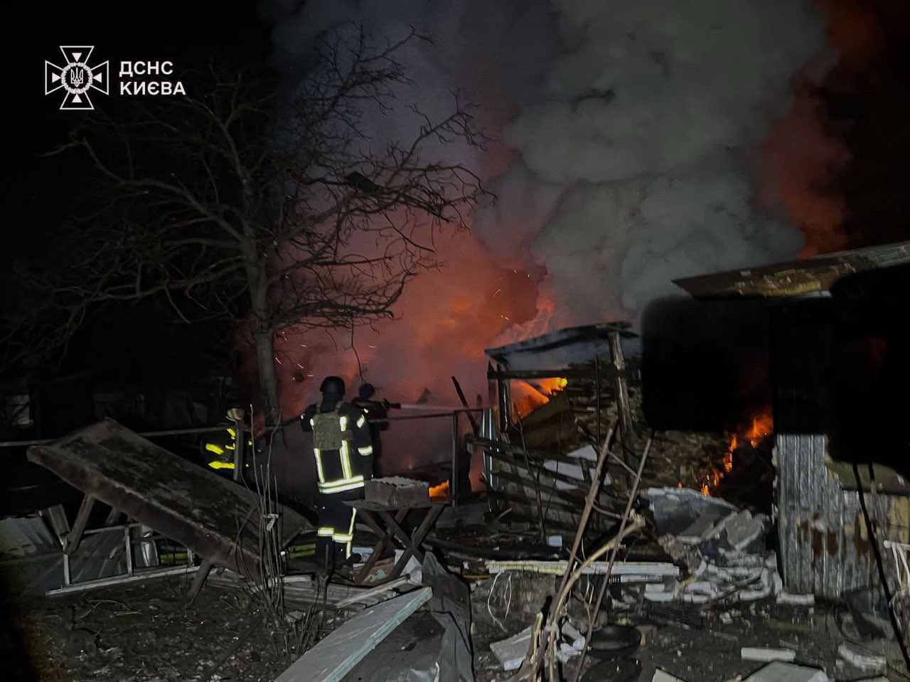 Massive drone attack on Kyiv triggers fires, damage assessed