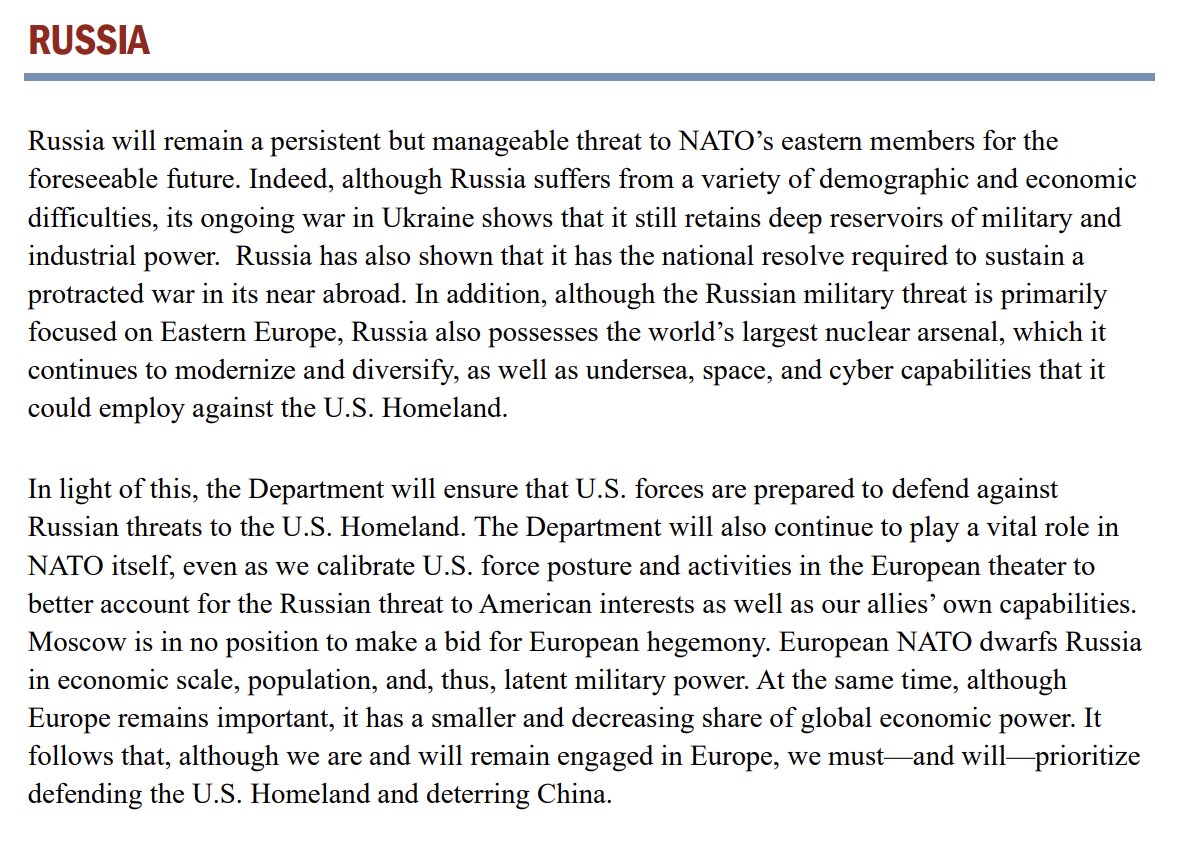 US National Defense Strategy: NATO’s Power Over Russia, Trump’s Leadership
