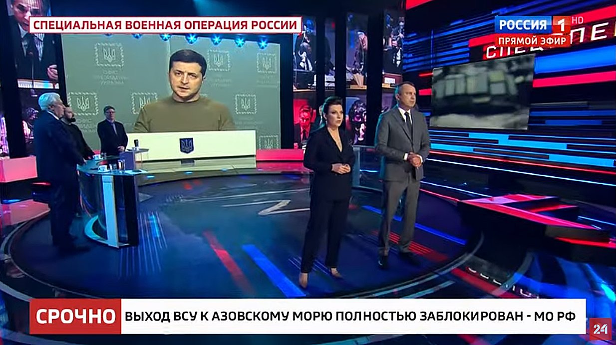 Kremlin state TV: Russia waits for Zelensky to cry and capitulate