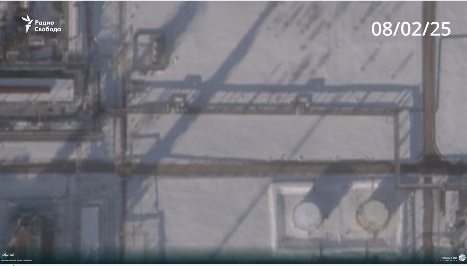 Effects of strike on Saratov oil refinery: pipeline damaged