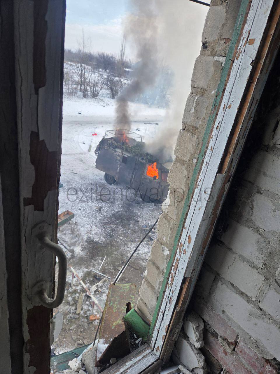 Another Russian Bukhanka destroyed on the front