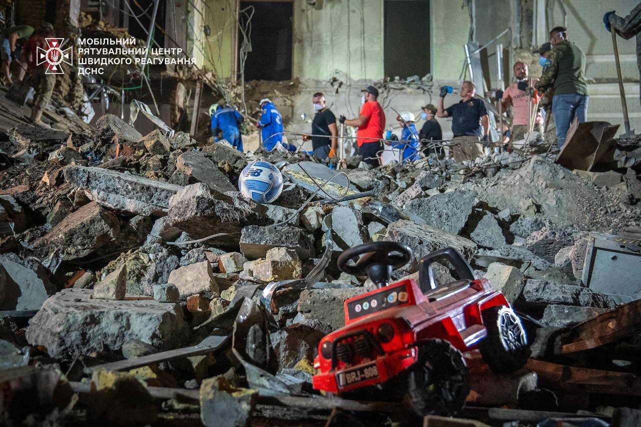 In Kyiv, debris clearance and rescue operations completed