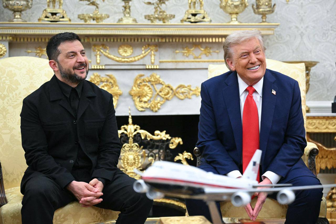 Zelensky and Trump speak with journalists