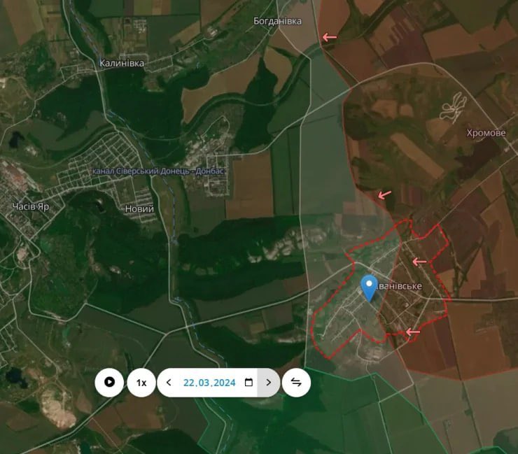 Clashing fights in Ivanivske near Bakhmut