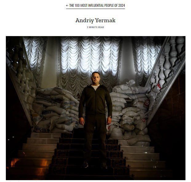 Andriy Yermak in Time’s influential list