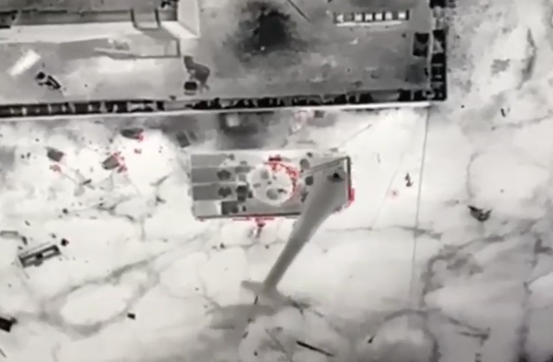 Tactique de mortiers aériens contre BMP-3 russes