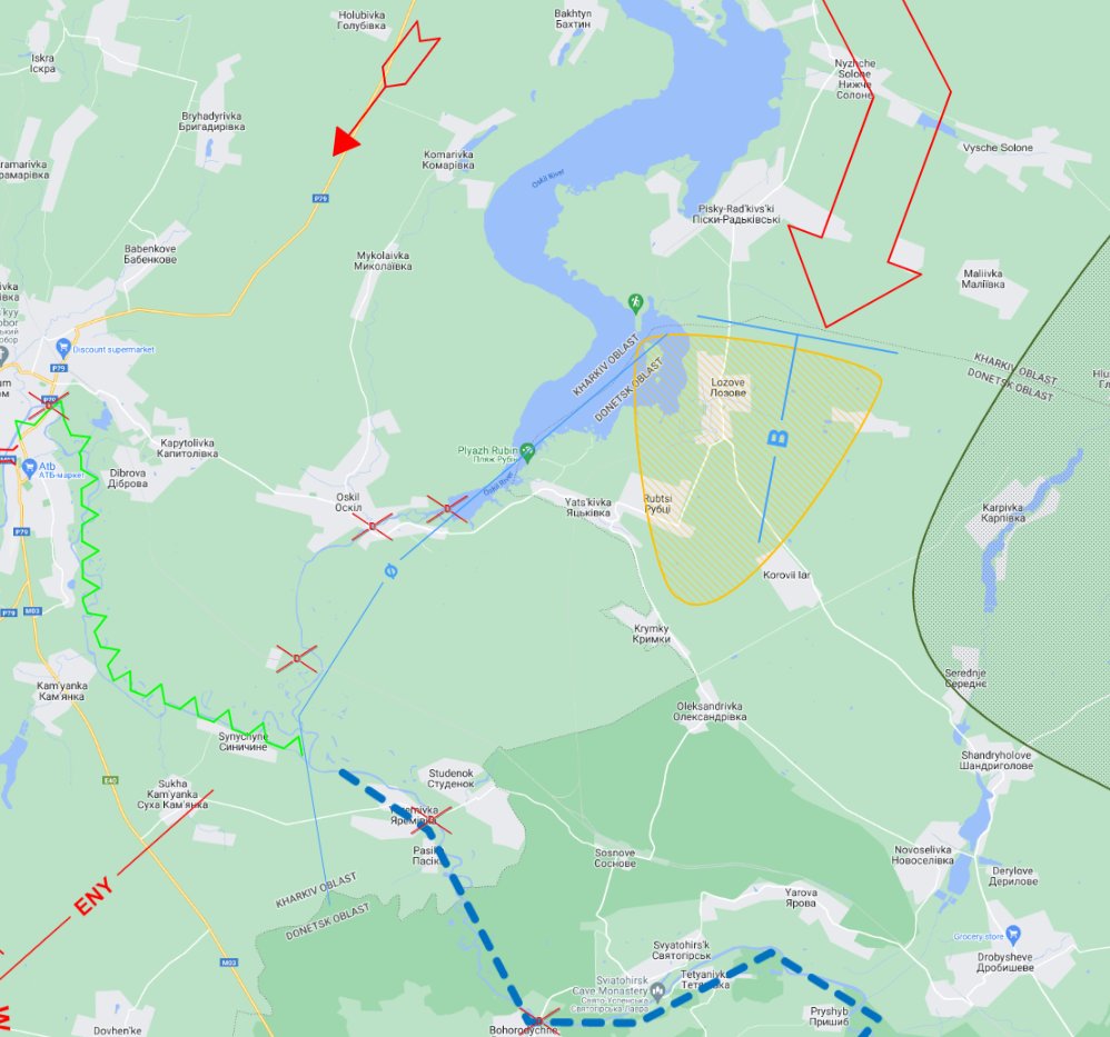 Lozove fighting continues 12km from current frontline for two weeks