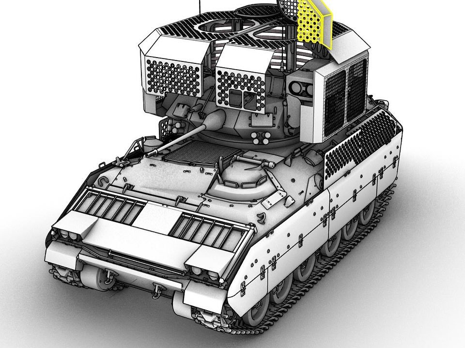 Additional Armor Upgrade for M2A2 Bradley Turret & Hull