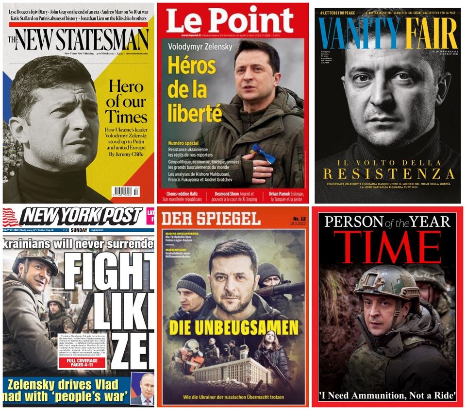Zelensky as international symbol of Ukraine’s fight for freedom