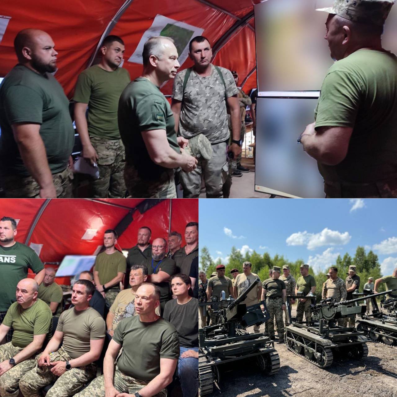 Syrsky visits tests of unmanned systems and ground robotic complexes