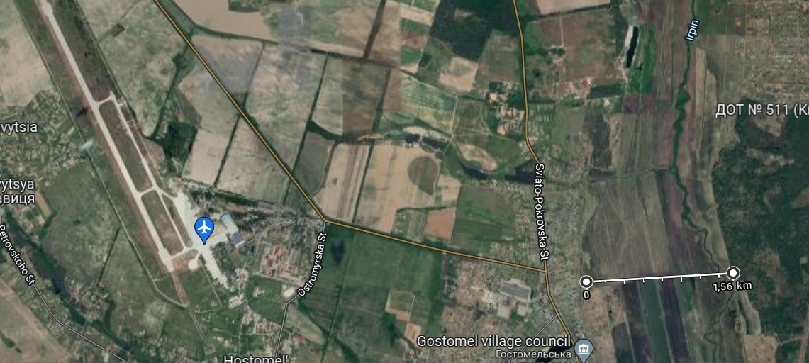 East of Gostomel Airport area to flood soon