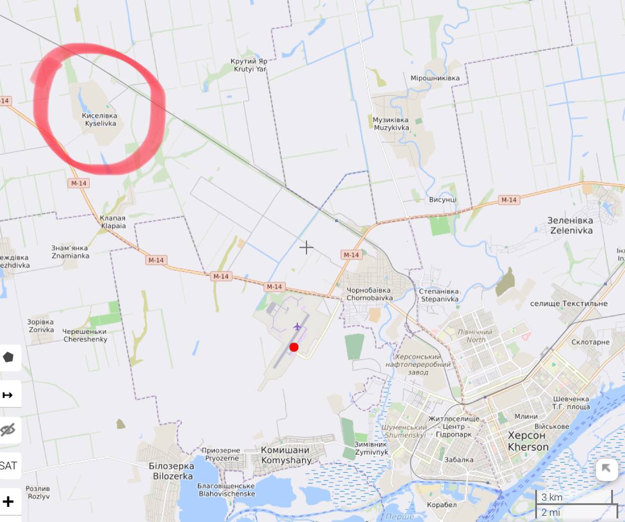 Kiselevka remains under Russian control