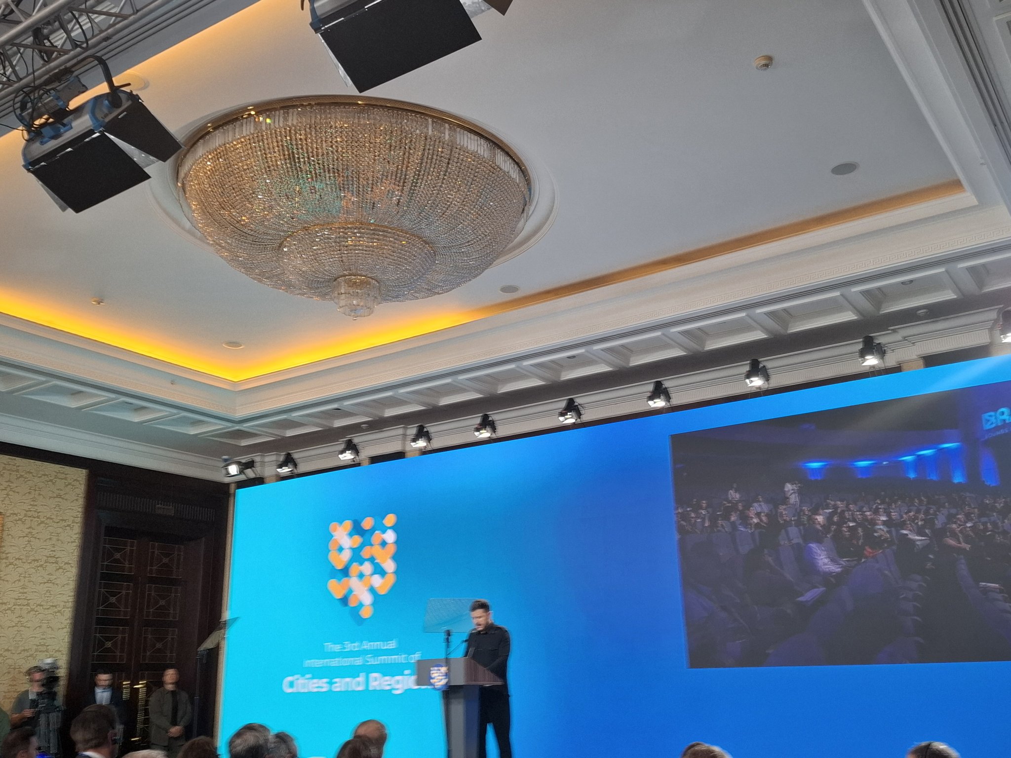 After a night in shelter — at the 3rd Summit of Cities and Regions