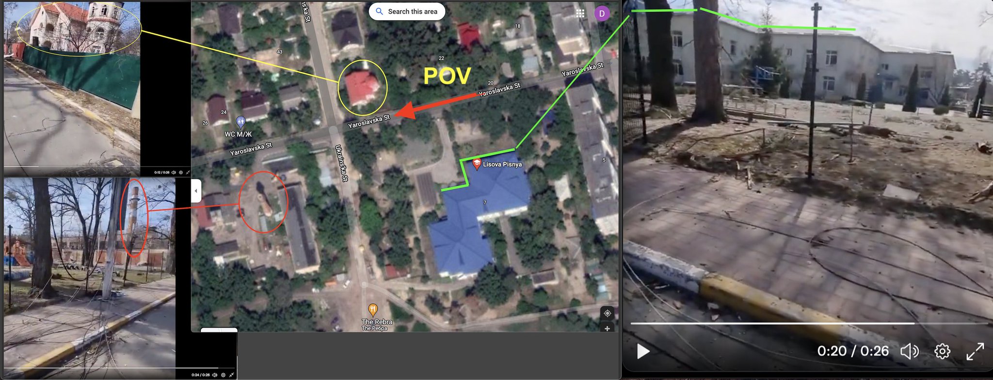 School Destruction in Irpin, Ukraine