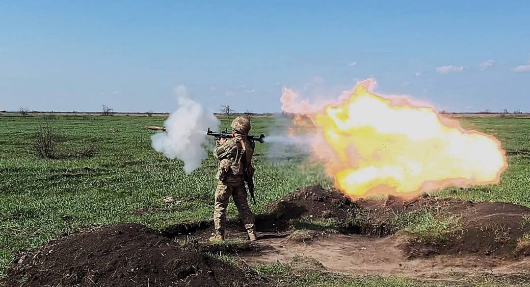 Infantrymen of the 153rd Brigade honing RPG-7V fire
