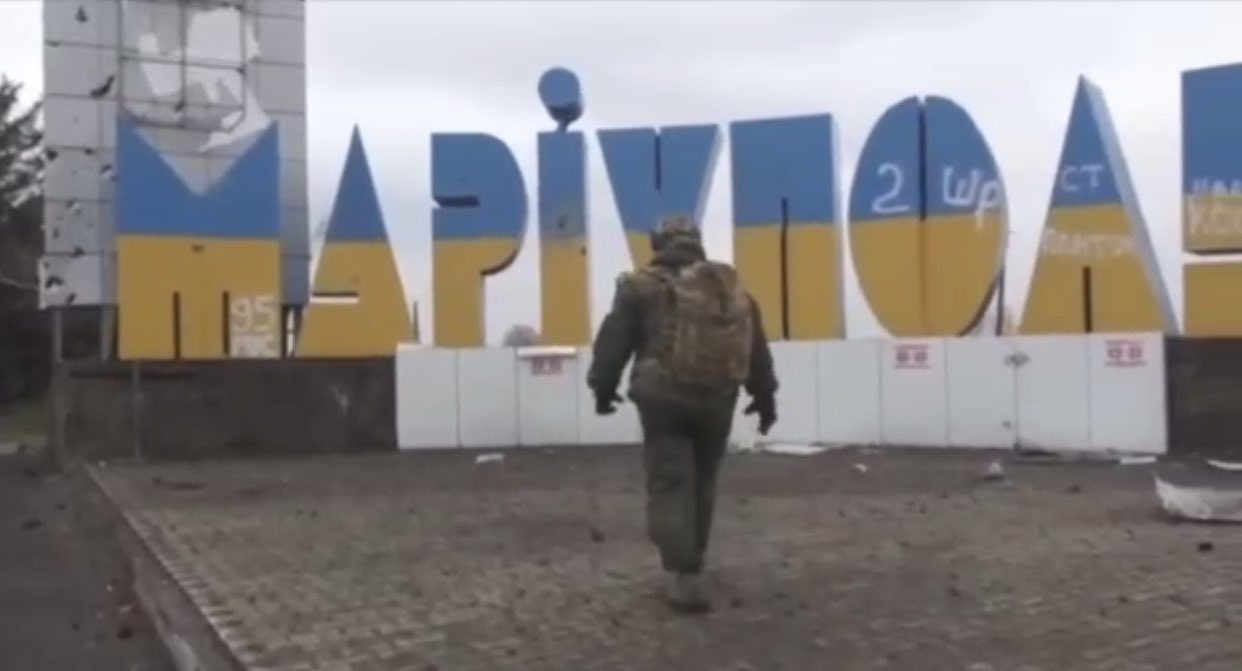Russian Forces at the Northern Entrance of Mariupol