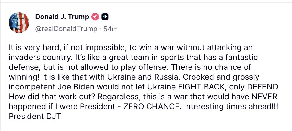 Trump suggests Ukraine play offense, recalls asking Zelensky about hitting Moscow