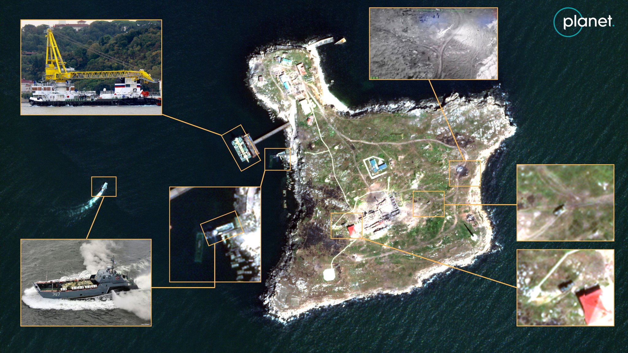 Russia maintains presence on Snake Island