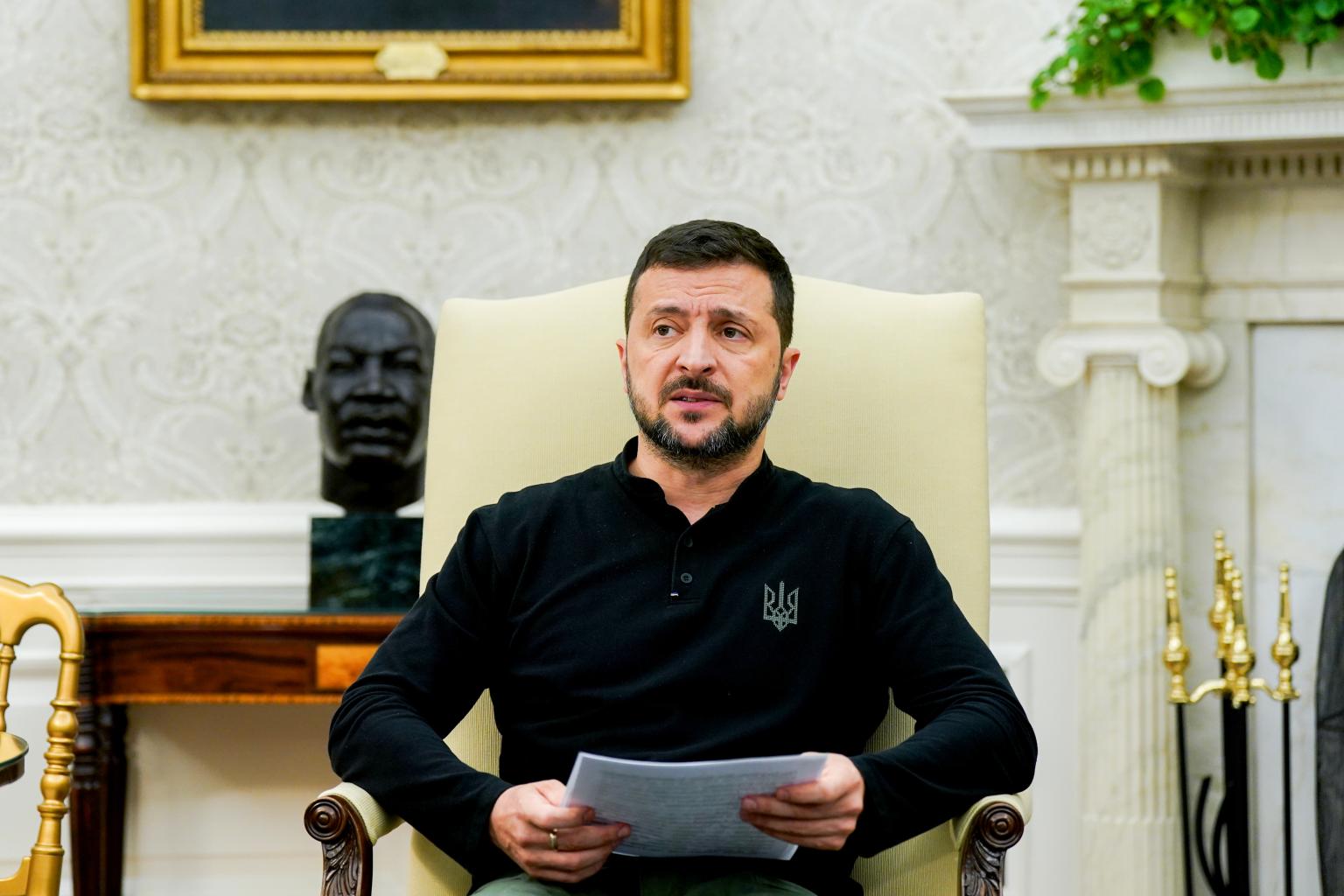 Zelensky on US visit: Key is hearing aid won’t stop