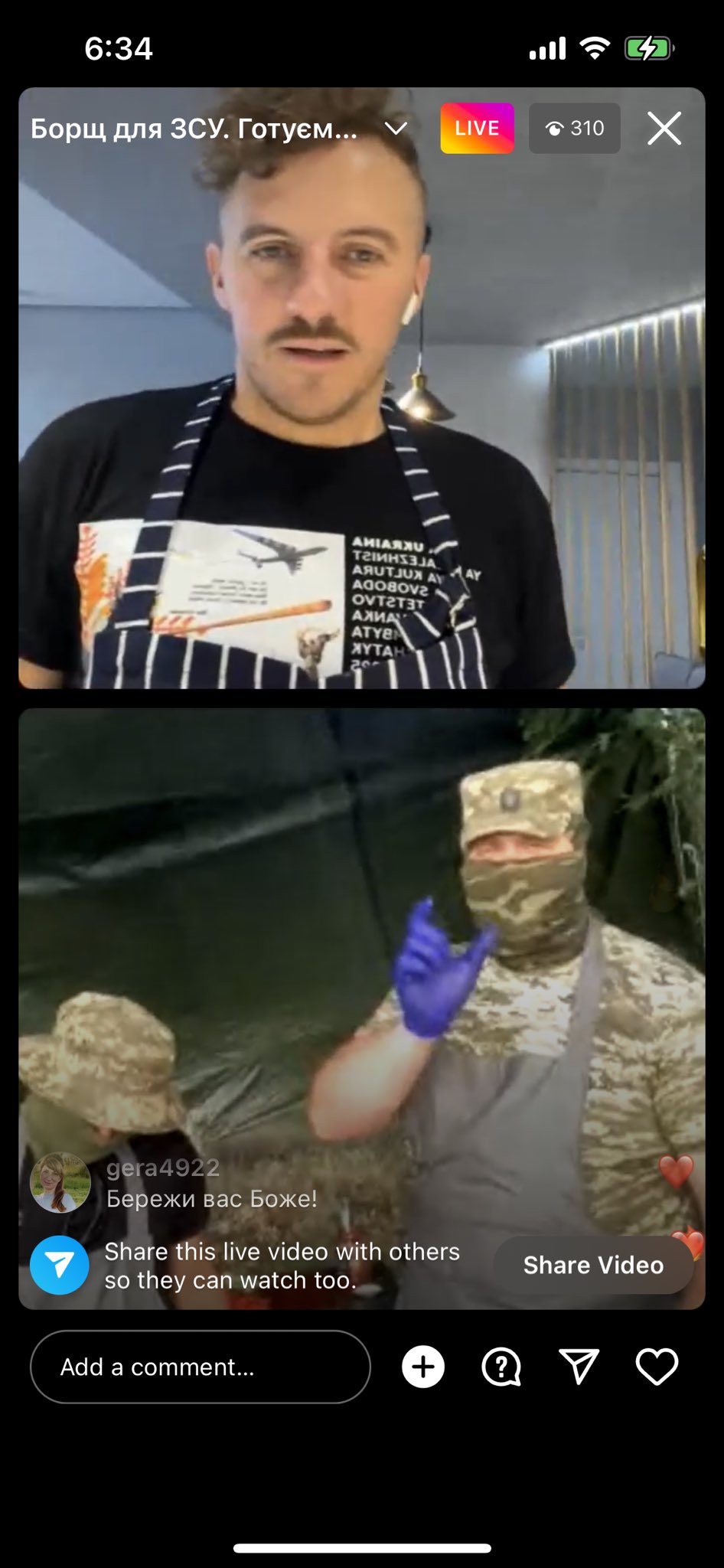 Chef Klopotenko cooks borscht with soldiers on the frontlines