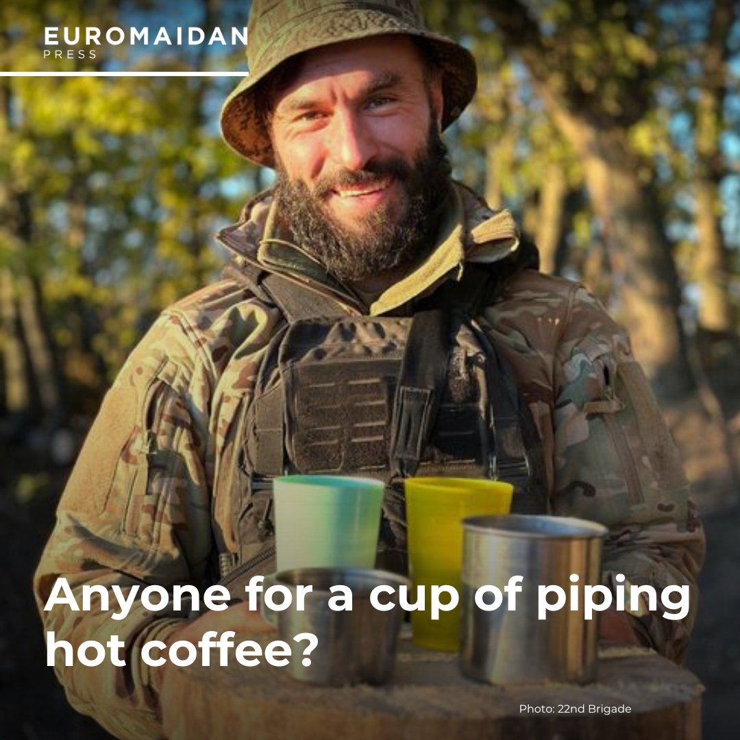 Café chaud pour renforcer les soldats ukrainiens