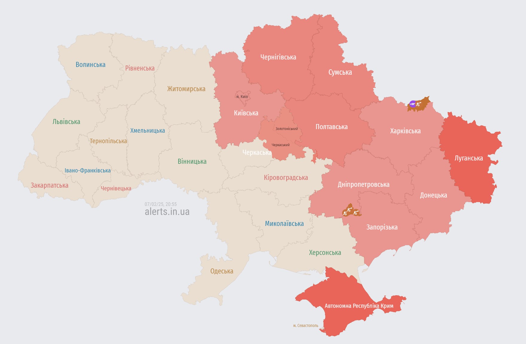 Kyiv and region under air raid due to drone strikes