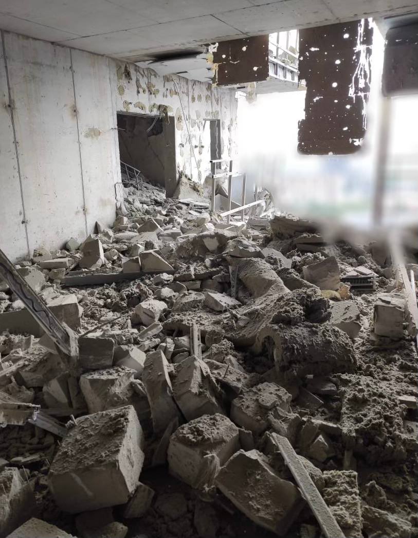 House in Kharkiv destroyed by Russian shelling