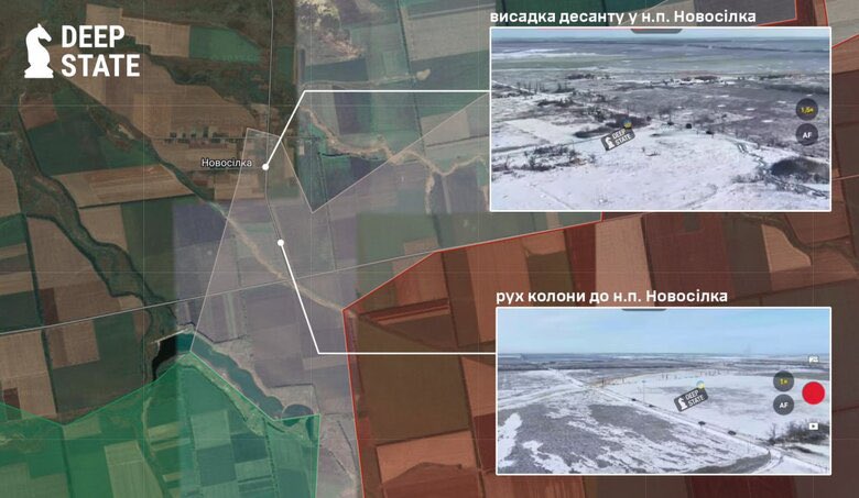 Enemy column breaks through to Novosilka