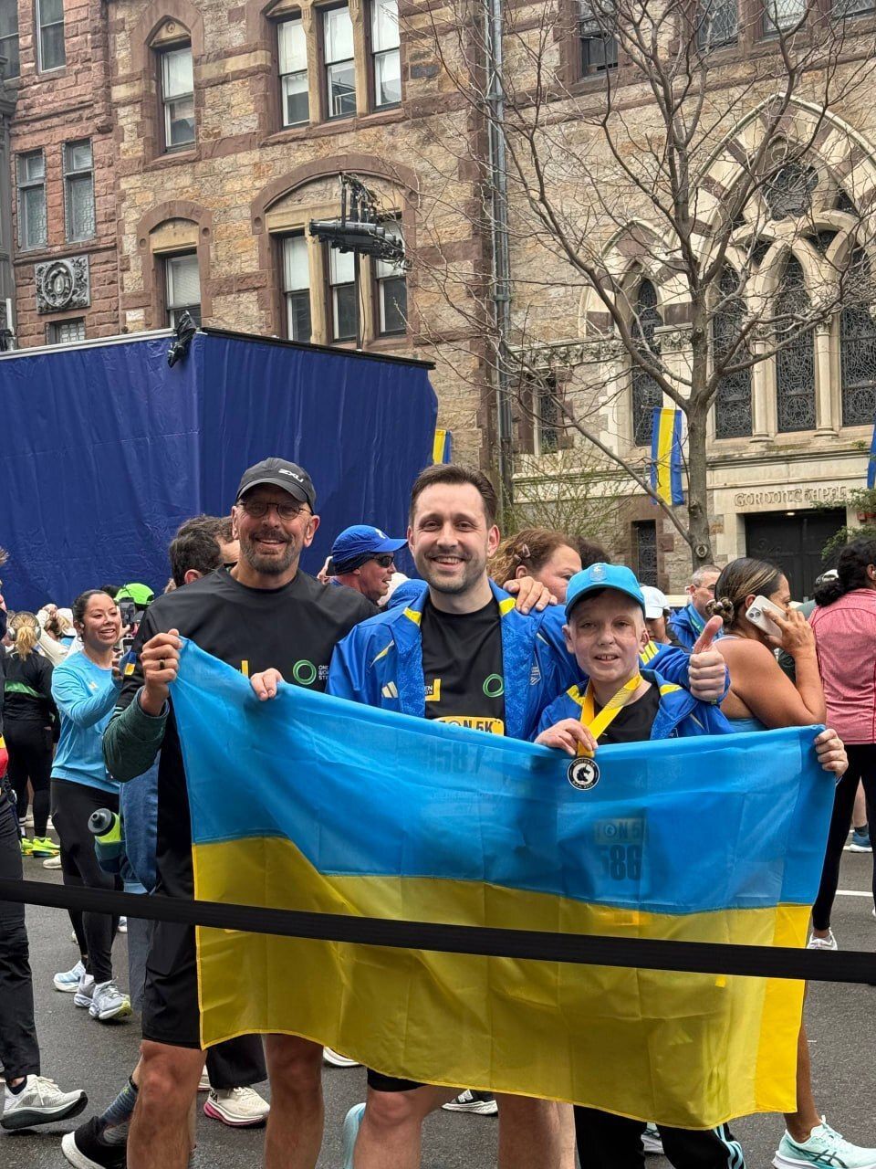 Young Russian Strike Survivor Runs Boston Marathon for Burn Patients