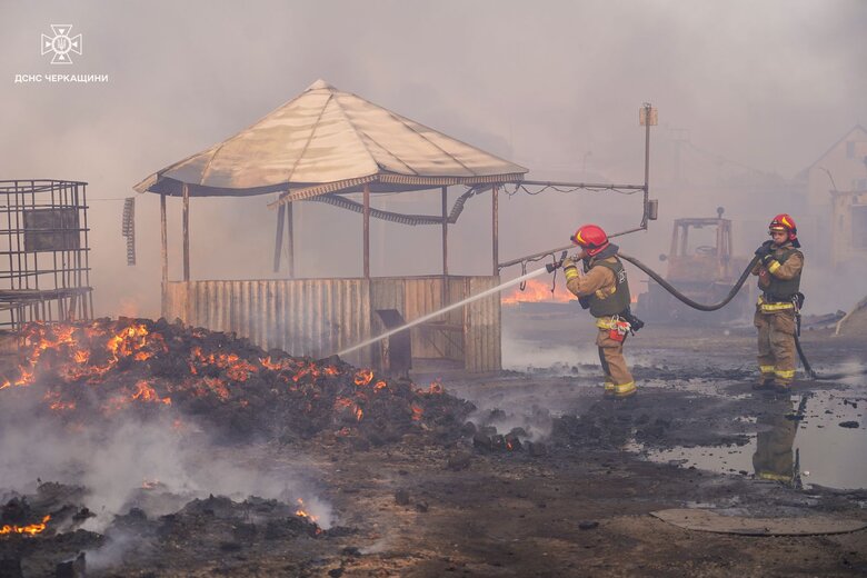 Fire extinguished at private business after Russia attack