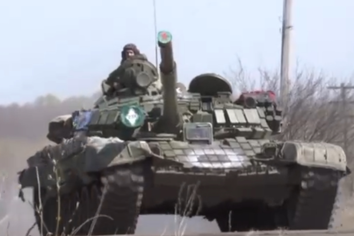 T-72A of 239th Guards Tank Regiment in Kharkiv
