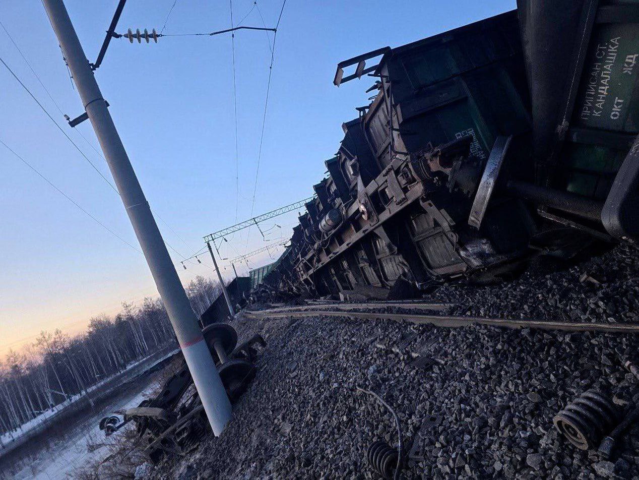 36 freight cars derail in Russia’s Amur Region, halting train traffic