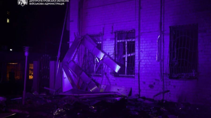 Russian strike in Dnipro injures 10, damages buildings