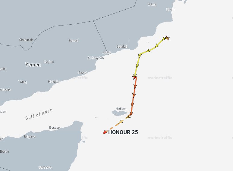 Somali Pirates Hijack Oil Tanker Honour 25 Near Xaafuun Coast