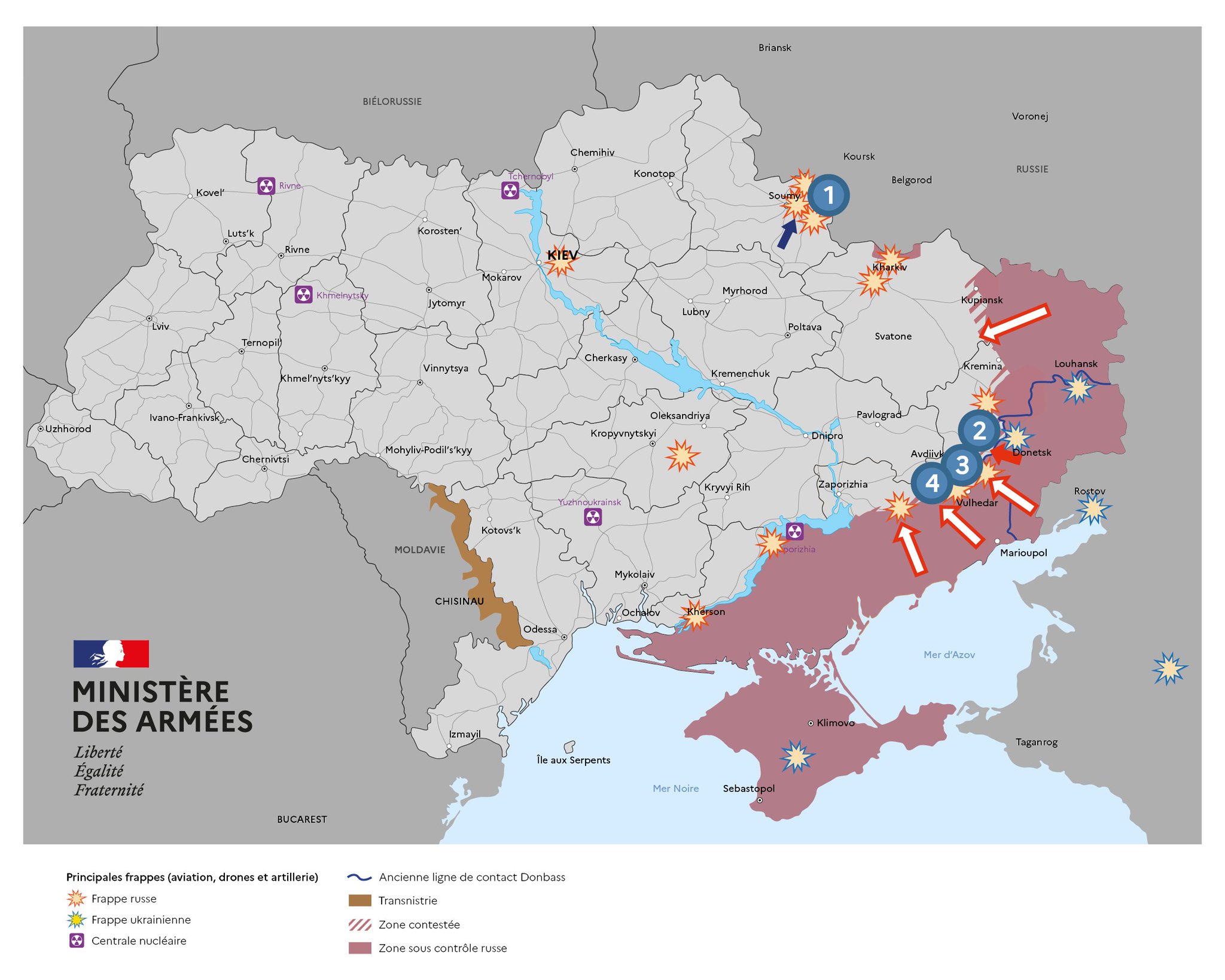 French Defense Ministry: Ukrainian assault in Kursk region has initial success